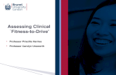 Assessing clinical fitness to-drive symposium, all slides