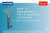 Week 8   participation, empowerment, inclusion