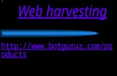 Web harvesting