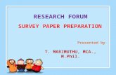 Research Survey paper
