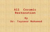 All ceramic-restoration