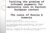 Tackling the problem of informal payments for maternity care in Eastern European context. The cases of Russia & Armenia