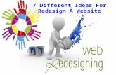 7 Different Ideas For Redesign A Website