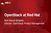 Nick Barcet, Red Hat - OpenStack at Red Hat, OpenStack Israel 2015