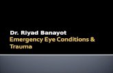 Emergency eye conditions & trauma