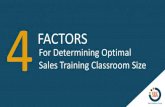 How to Determine Optimal Sales Training Classroom Size
