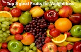 Top 8 good Fruits for Weight loss