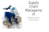 Supply chain management-Introduction-Part 1