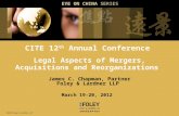 CITE Presentation-Legal Aspects of Mergers Acquisitions and Reorganizations-March 20,2012