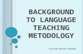 Background to language teaching metodology