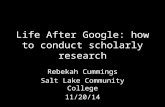 Life After Google: How to conduct scholarly research
