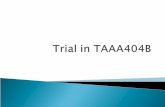 Process For Competence In Taaa404 B