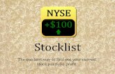 Stocklist - stock portfolio profit calculator for Android