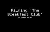 The Breakfast Club: Filming