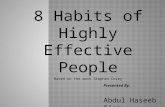 8 habits of highly effective people by Stephen R. Covey