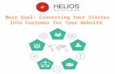 Must Goal: Converting Your Visitor into Customer for Your Website