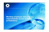 Meeting Employee Data Privacy Requirements Across Multiple Jurisdictions