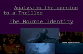 Analysing the opening to a thriller