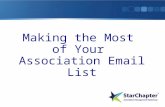 Making the Most of Your Association Email List