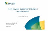 How to gain customer insight in social media?