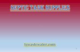 Septic tank supplies