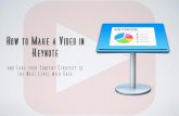 How to Make a Video in Keynote