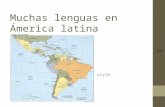 Muchas lenguas en ámerica latina