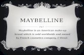 maybelline brand study