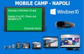 Develop a Windows 10 App.  Deploy it on PC, Phone and Raspberry Pi.