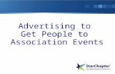 Advertising to Get People to Association Events