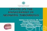 Neonatal thrombosis