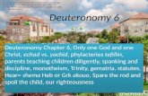 Deuteronomy 6, One God, echad vs. yachid, One Christ, phylacteries tefillin, parents teaching children, spanking, discipline
