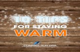 10 Tips For Staying Warm on the Construction Site