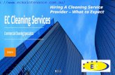 Hiring A Cleaning Service Provider – What to Expect