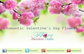 Romantic valentine’s day flowers