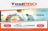 TestPRO Testing Services Catalog 2015
