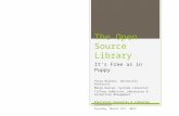 The Open Source Library: It's Free As in Puppy