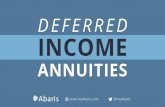 Deferred Income Annuities