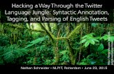 (NLPIT Workshop) (Keynote) Nathan Schneider - “Hacking a Way Through the Twitter Language Jungle: Syntactic Annotation, Tagging, and Parsing of English Tweets”