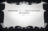 Homework 2 - Institutions Research