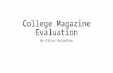 Evaluation of college magazine