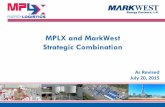 MPLX and MarkWest Energy Strategic Proposed Merger PowerPoint Presentation