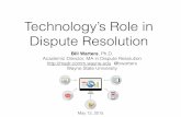 Technology and Dispute Resolution in Urban Contexts