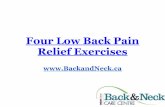 Four Low Back Pain Prevention Exercises