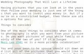 Wedding photography that will last a lifetime