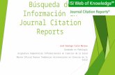 Búsqueda de información en journal citation reports