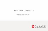 Audience analysis seo do’s and don’ts
