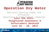 Nonprofit Grant: NASBLA - BUI Awareness and Enforcement Campaign: Operation Dry Water