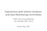 EUGM 2011 | DAY | Experiences with interim analyses and dm cs