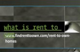 What is rent to own